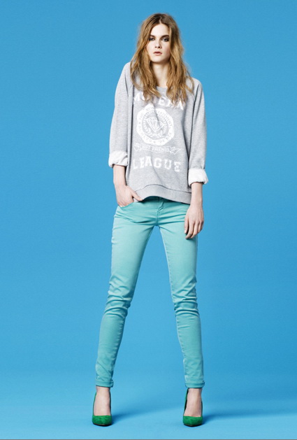 Zara TRF Color Pants 2011.2Lookbook DƬ