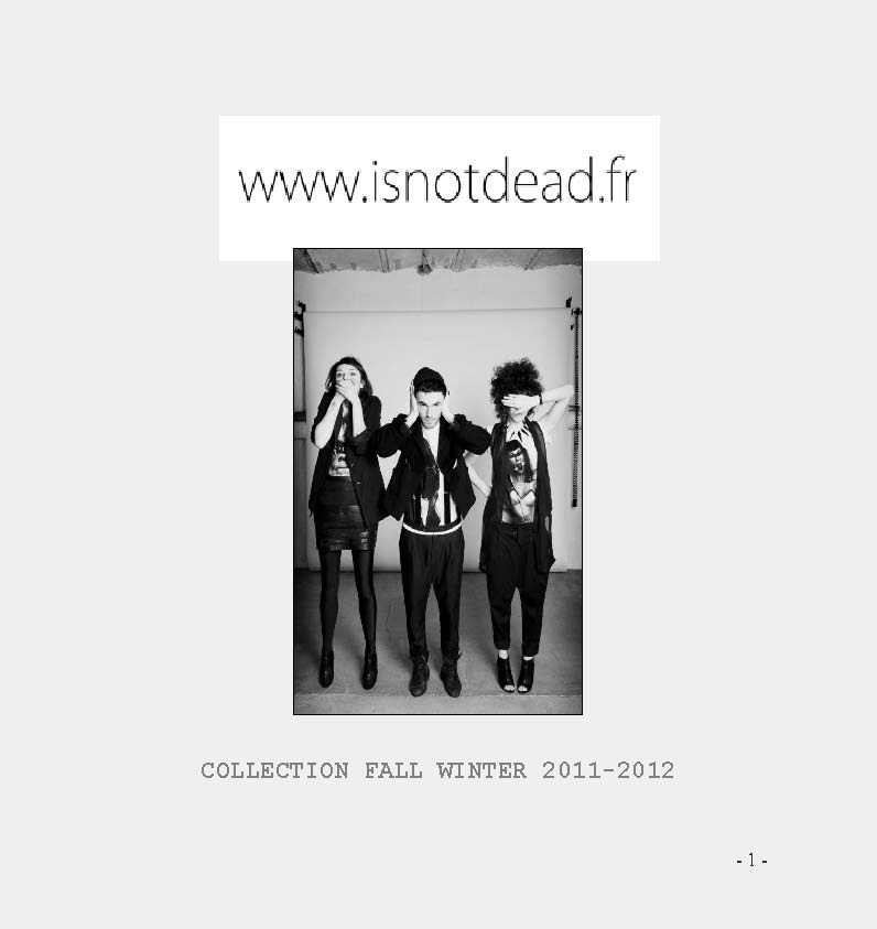IsnotDead 2011秋冬lookbook
